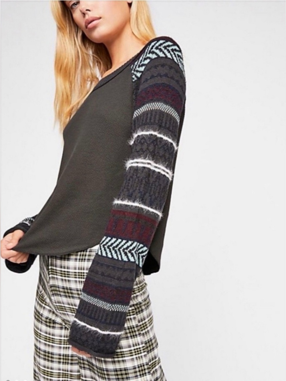 NWT Free People Fairground Thermal Top